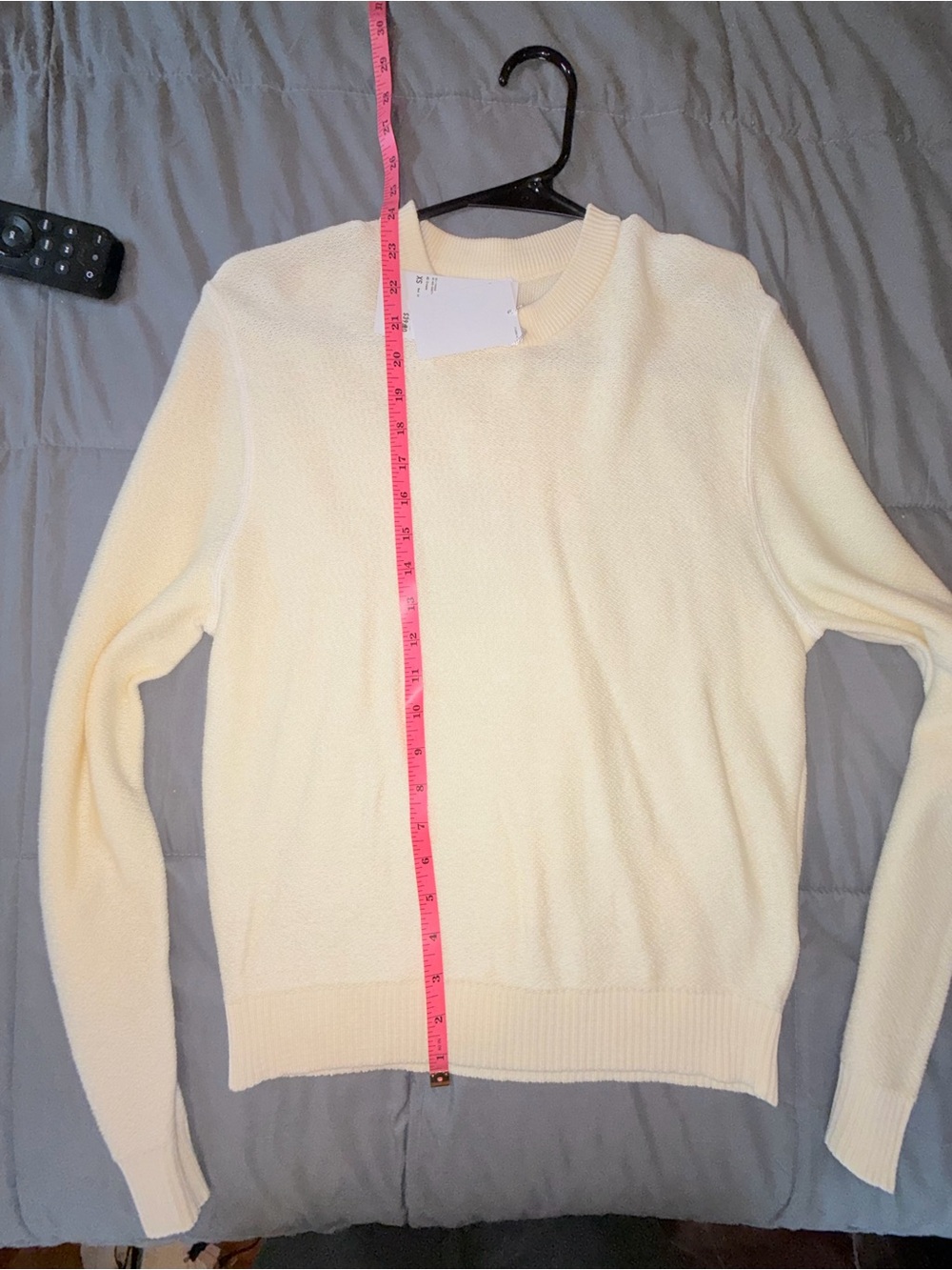UNIQLO Women's Cream 100% Cotton Crew Neck Sweater XS NWT - Picture 6 of 6